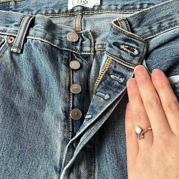 Cloth And Steel Patchwork Cut Off Jeans - Picture 5 of 6